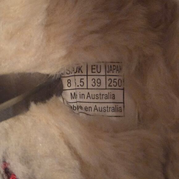 UGG Tazz Braid Slipper Size 8 Chestnut Suede Platform Moccasin Clog *read* - Picture 12 of 14